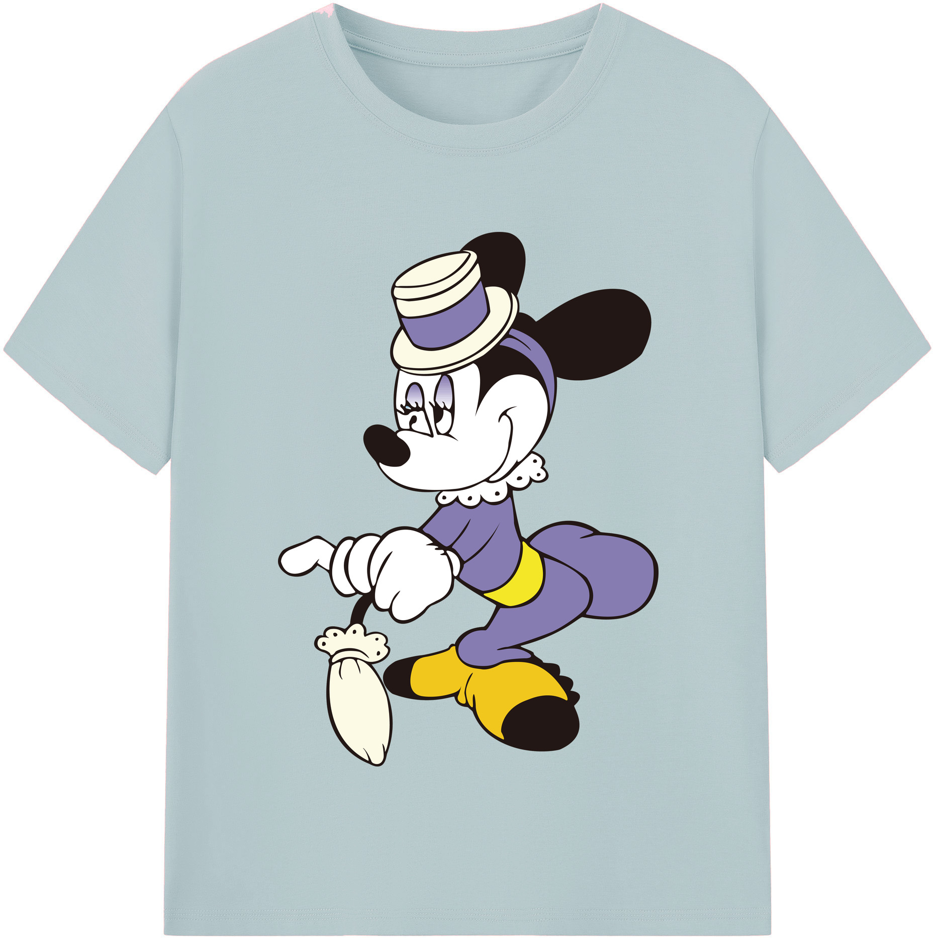 （画像用） ミッキーマウス Mickey Mouse 綿100％半袖Tシャツ（フロントプリント）